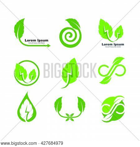 Green Leaf Ecology Nature Element  Vector Icon Of Go Green