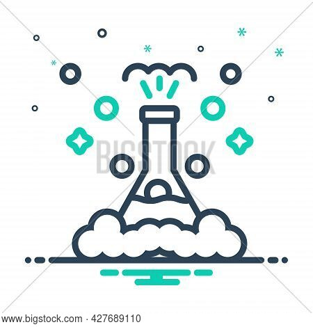 Mix Icon For Experiment Lab Pharmaceutical Research Test-tube Medical Chemistry Patholology Beaker T
