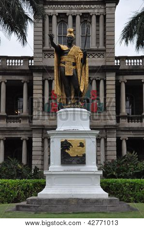 King Kamehameha-Statue in Oahu, Hawaii
