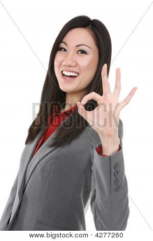 Mujer de negocios asiático