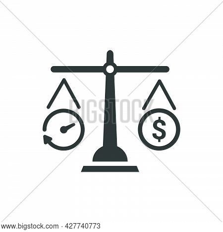 Budget Estimate Icon. Meticulously Designed Vector Eps File.