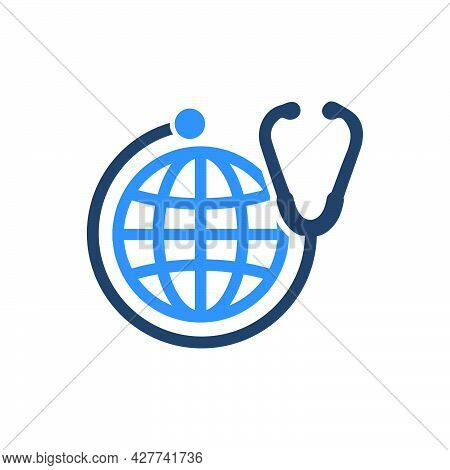 Global Healthcare Icon. Meticulously Designed Vector Eps File.