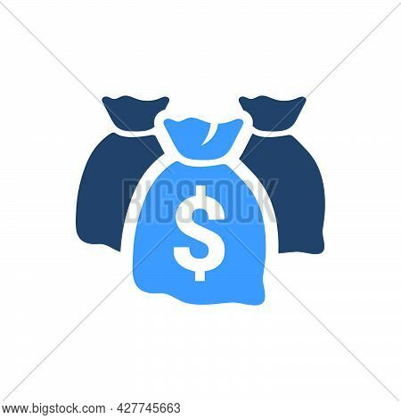 Money Bag Icon. Meticulously Designed Vector Eps File.