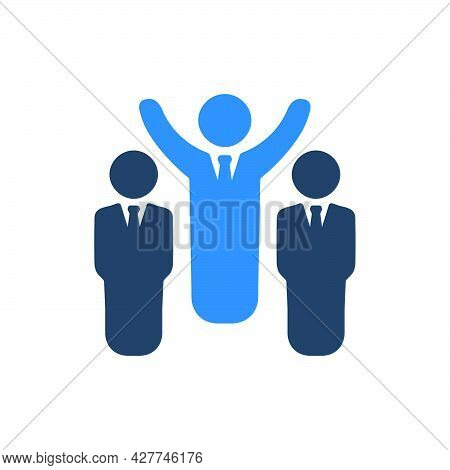 Business Winner Icon. Meticulously Designed Vector Eps File.