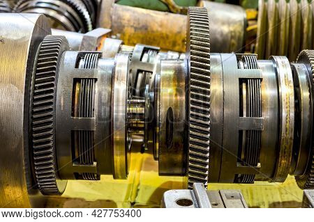 Friction Clutch Of The Gearbox Of The Cnc Machine Tool.