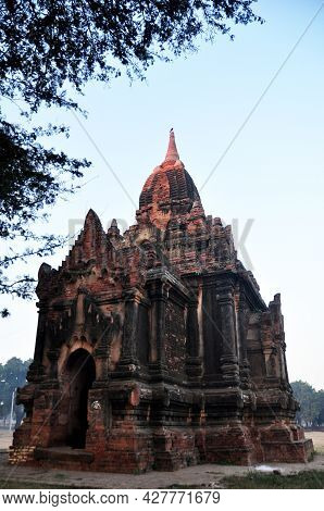 View Landscape Ruins Cityscape Unesco World Heritage Site With Over 2000 Pagodas Temples For Burmese