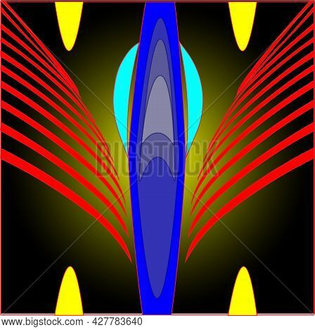 Abstract Illustration Of A Future Ship In Fantasy