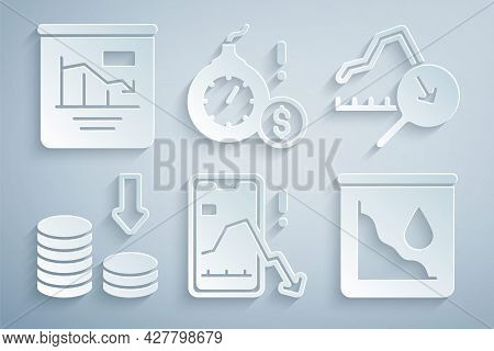 Set Mobile Stock Trading, Global Economic Crisis, Dollar Rate Decrease, Drop Crude Oil Price, Money 