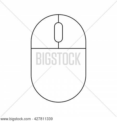 Simple Illustration Of Mouse Personal Computer Component Icon