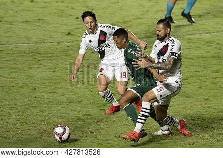Rio, Brazil - July 24, 2021: Matias Galarza, Leandro Castan E Davo Players In Match Between Vasco 4 