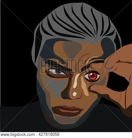 Illustration Of An Animated Hero Of The Near Future