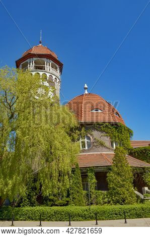 Svetlogorsk, Kaliningrad Region, Russia. 2 June - 2021. Balneary Building With Water Tower