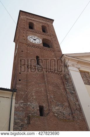Steeple Of The Church Of Santa Maria Di Pulcherada In San Mauro, Italy