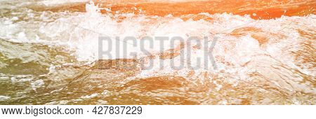 Vacation Landscape. Russian Altai Mountains. Multa Region. Holiday At Home. Staycation Concept. Rive