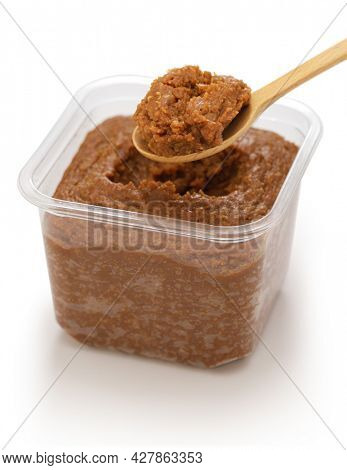 japanese miso(soybean paste) cup, red type