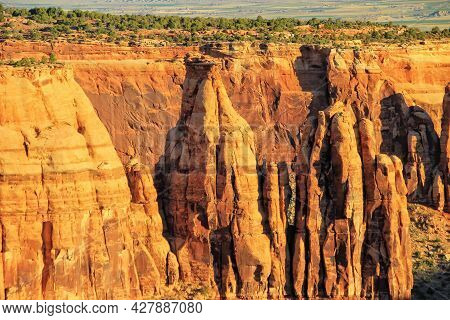 Grand View Overlook In Colorado National Monument, Grand Junction, Usa