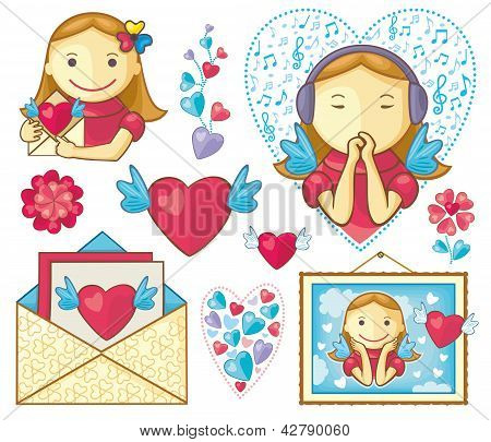 Valentine's Girls Set