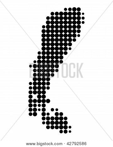 Mapa Neziderské jezero