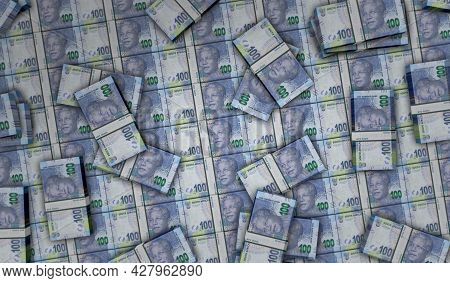 South Africa Rand Money Banknotes Pack Illustration