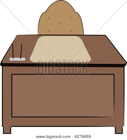Skrivbord.