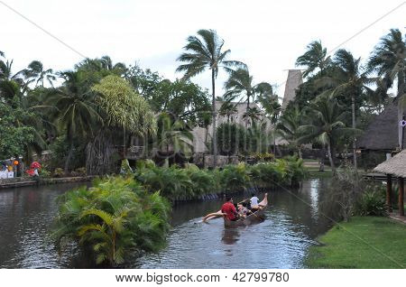Polynesian Cultural Center in Laie, Oahu, Hawaii