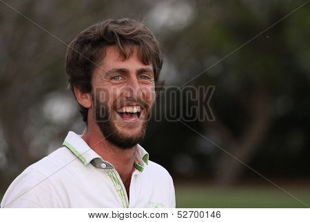 Edouard Espana at the golf Masters 13, 2013