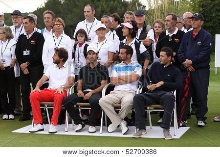 Edouard Espana at the golf Masters 13, 2013