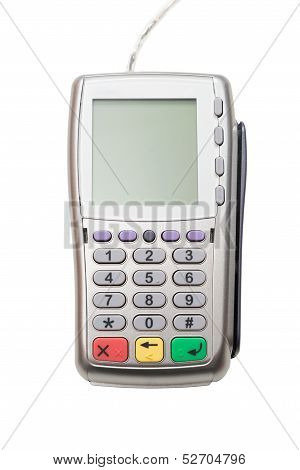 Moderne Bank Terminal på hvidt