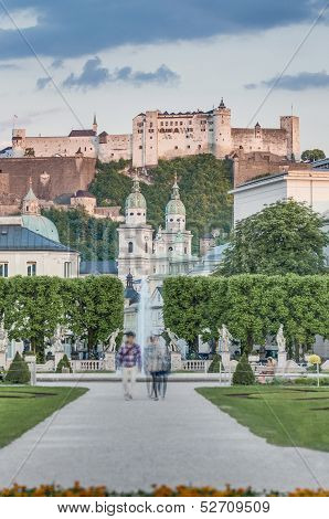 Mirabell Garden (mirabellgarten) At Salzburg, Austria