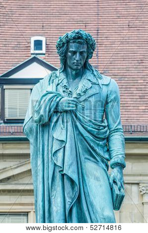 The Schiller Memorial In Stuttgart, Germany
