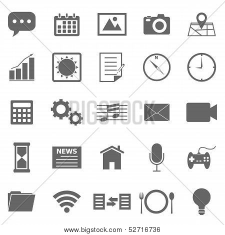 Application Icons On White Background