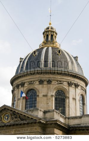Dome und Kuppel Detail Institut de France in Paris