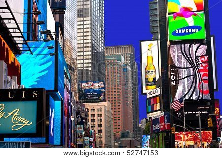 Times Square, Featured With Broadway Theaters
