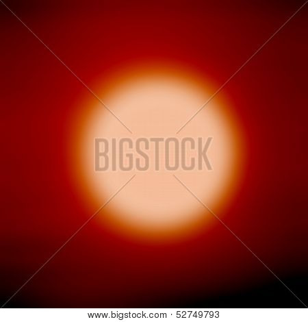 Dark sun on a background of the sky