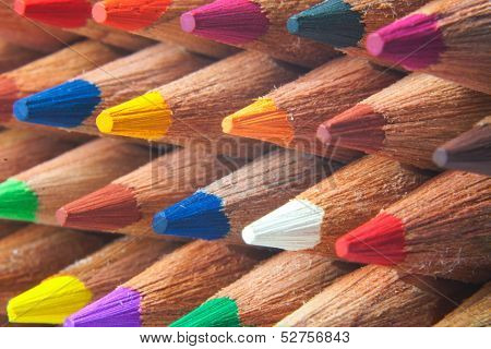Color Pencils Macro