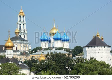 View to Trinity Lavra of St. Sergius in Sergiyev Posad, Russia
