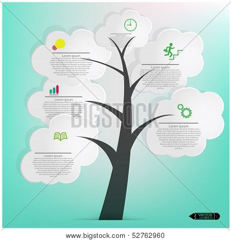 White Speech Bubbles Tree