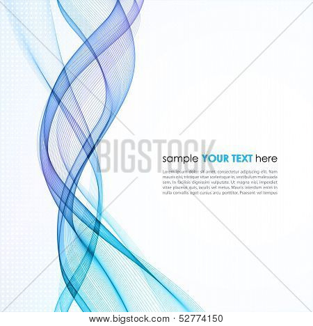 Abstract empty background with smoke wave
