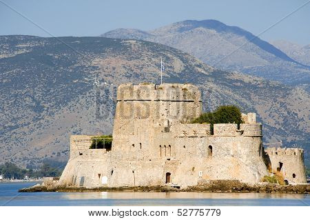 Fort Bourtzi In The City Of Nafplio
