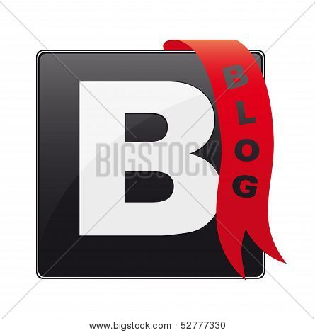 Blog button, icon