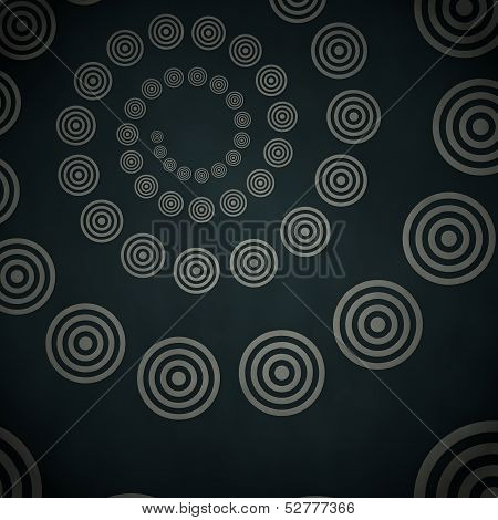 3D Graphic Of A Round Sight Disk Label  On Vintage Background