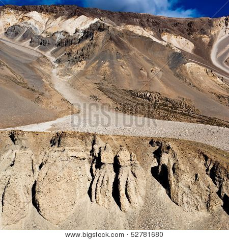 Himalaya high mountains landscape. India, Ladakh