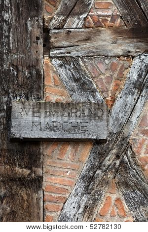 Half-timbered house in Tours Loire Valley France