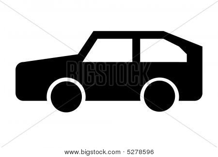 Auto-Straßenschild