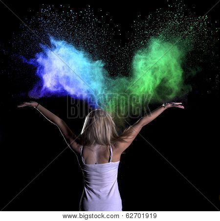 Stardust - colour powder photo