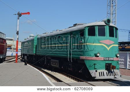 KIEV, UKRAINE -SEP 9, 2013: Railway Terminal of Kiev.Exibition of railway history as it shown at September 9, 2013 in Kiev, Ukraine 