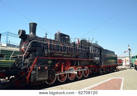 KIEV, UKRAINE -SEP 9, 2013: Railway Terminal of Kiev.Exibition of railway history as it shown at September 9, 2013 in Kiev, Ukraine 