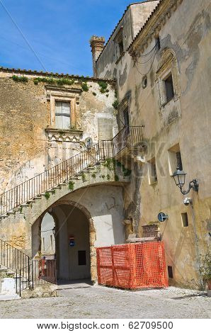 Castle of Montescaglioso. Basilicata. Italy.