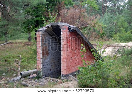 KIEV, UKRAINE -JUL 7, 2013: Abandoned military base near Chernobyl alienation area ,Radio communication centre  on July 7, 2013 near  Kiev, Ukraine