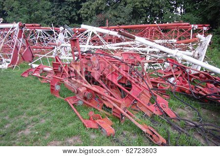 KIEV, UKRAINE -JUL 7, 2013: Abandoned military base near Chernobyl alienation area ,Radio communication centre  on July 7, 2013 near  Kiev, Ukraine
